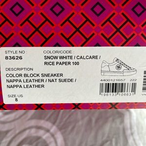 Brand new. TB sneakers.  Bought it for my daughter/wrong size. 2 late 2 return